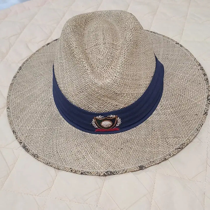 [BUNJANG] Straw Fedora Hat / 골프 밀짚 중절모 스타일 모자  페도라