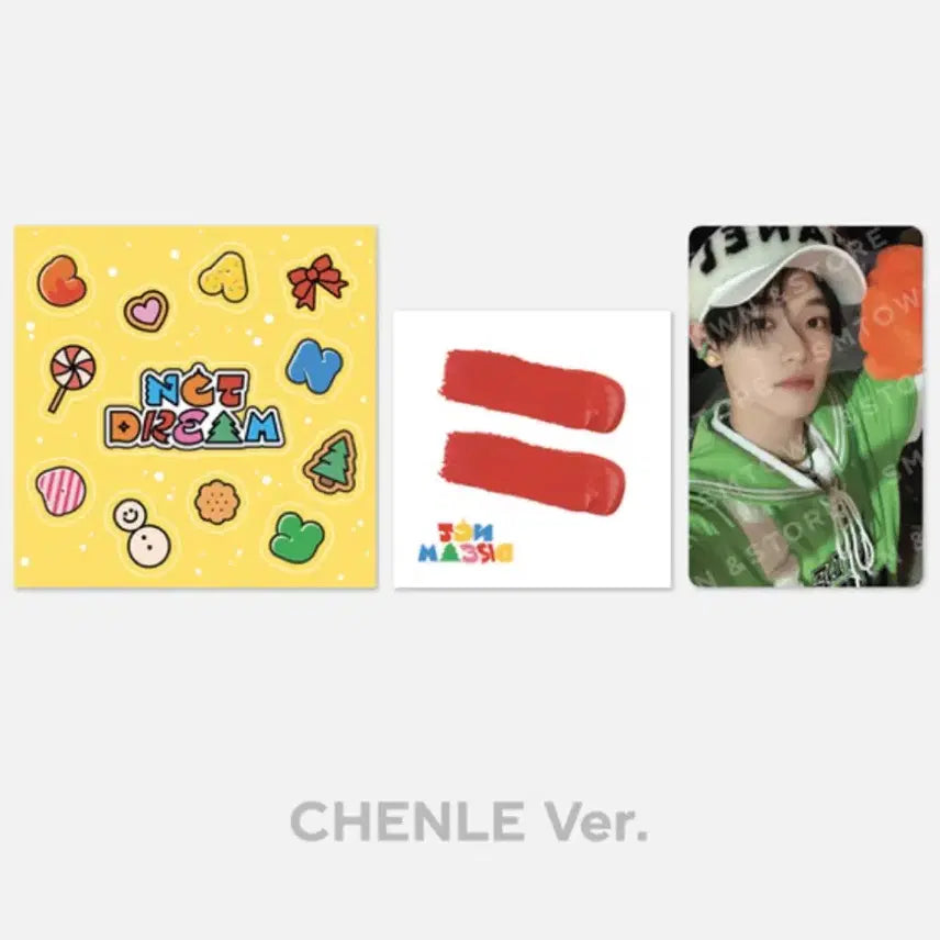 [BUNJANG] NCT Dream Chenle Candy Tattoo Sticker + Photocard Set / 캔디 천러 타투 스티커 + 포카 세트