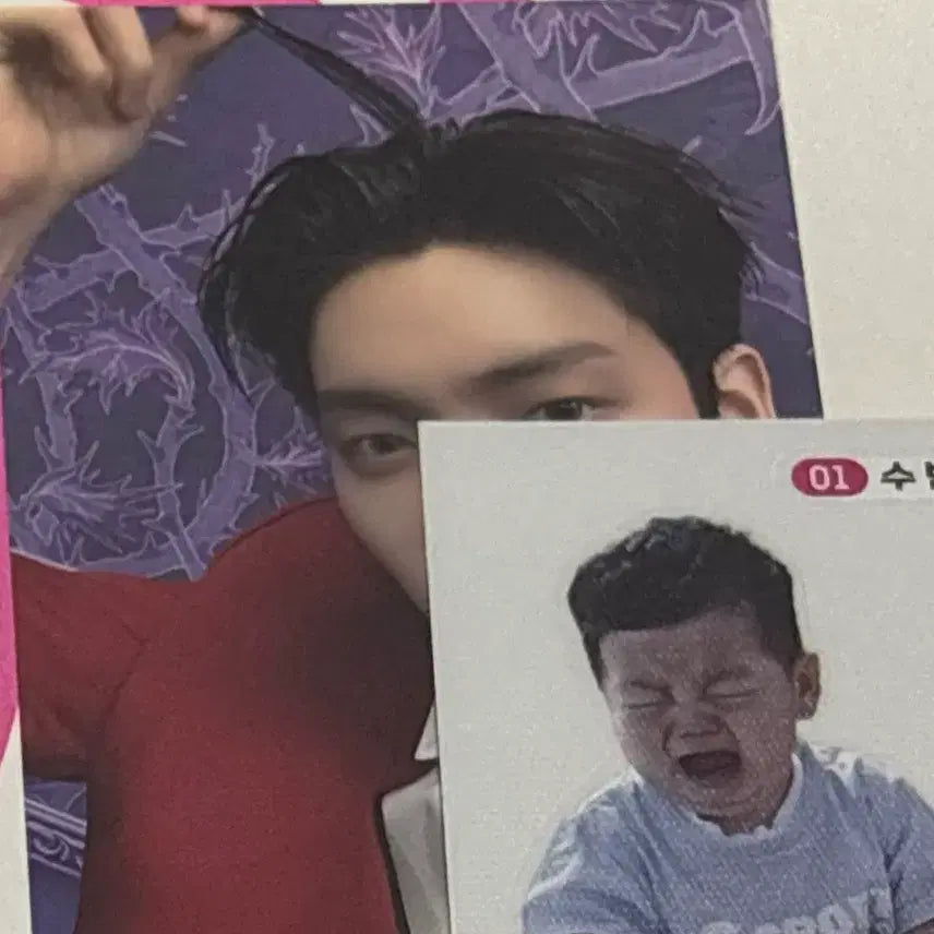 [BUNJANG] TXT Soobin Photocard + Sticker Set / 투바투 가시잠바 공방 포카 + 띠부실 수빈