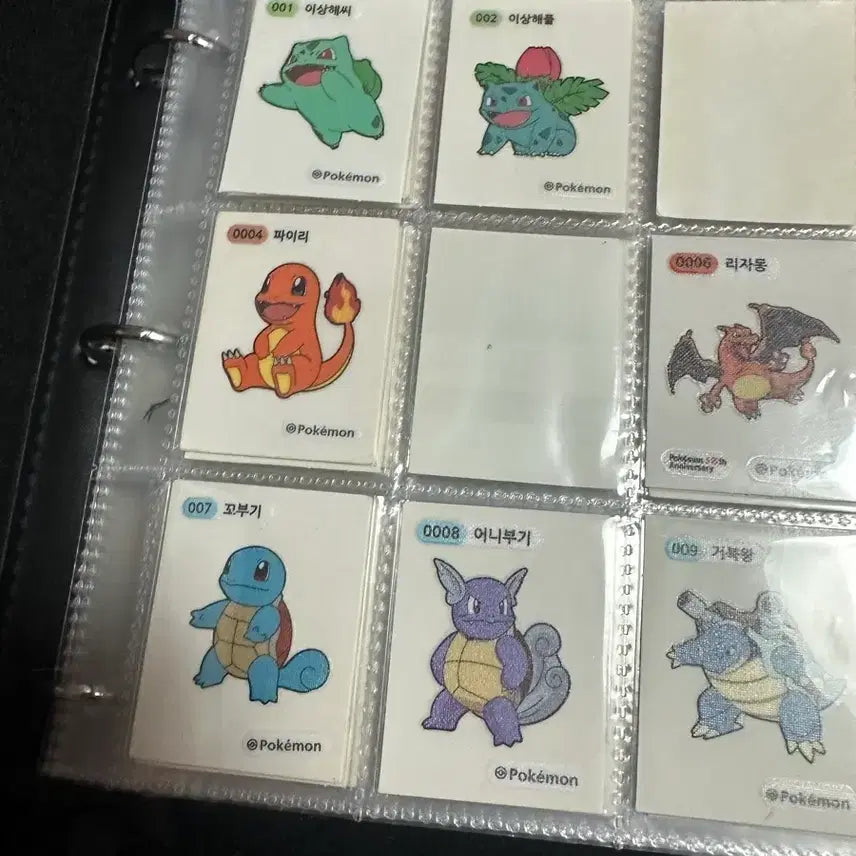 [BUNJANG] Pokemon Stickers (1st Gen) - 103 pcs (Mew, Mewtwo included) / 포켓몬 띠부씰 1세대 103개(뮤,뮤츠 포함)