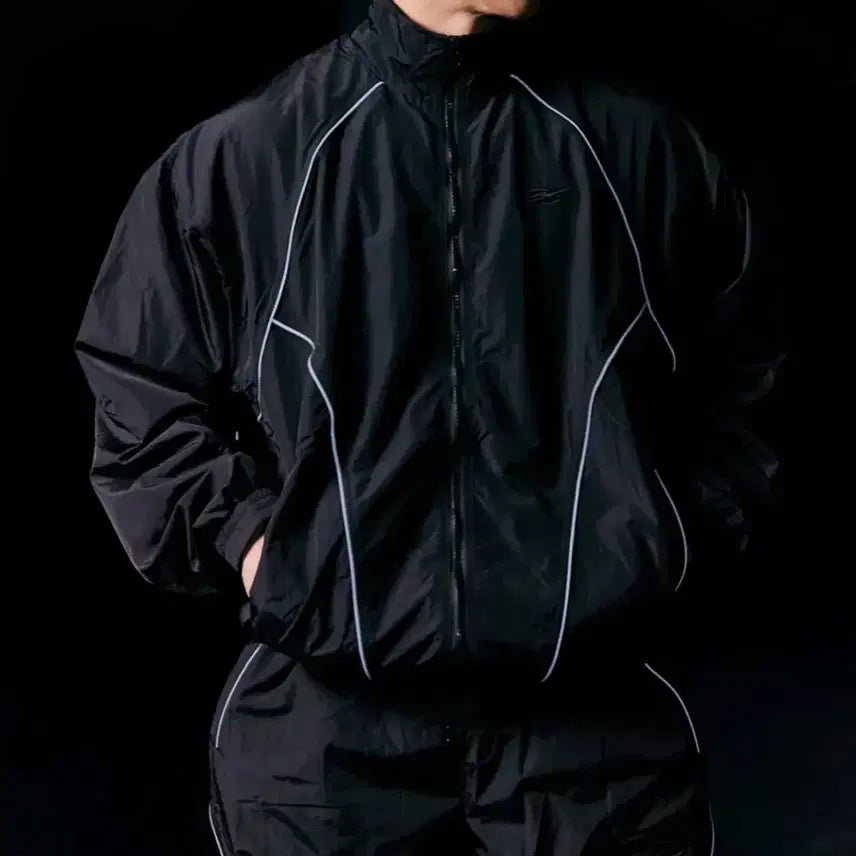 [BUNJANG] THERANK Nylon Shell Track Set-up Black 26ss / [ 3 ] 더랭크(THERANK) 나일론 쉘 트랙 셋업_블랙 26ss