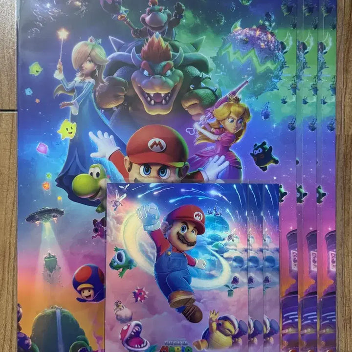 [BUNJANG] Super Mario Galaxy Soundtrack Poster + Art Card Set / [최상품] 슈퍼 마리오 갤럭시 광음 포스터+아트카드