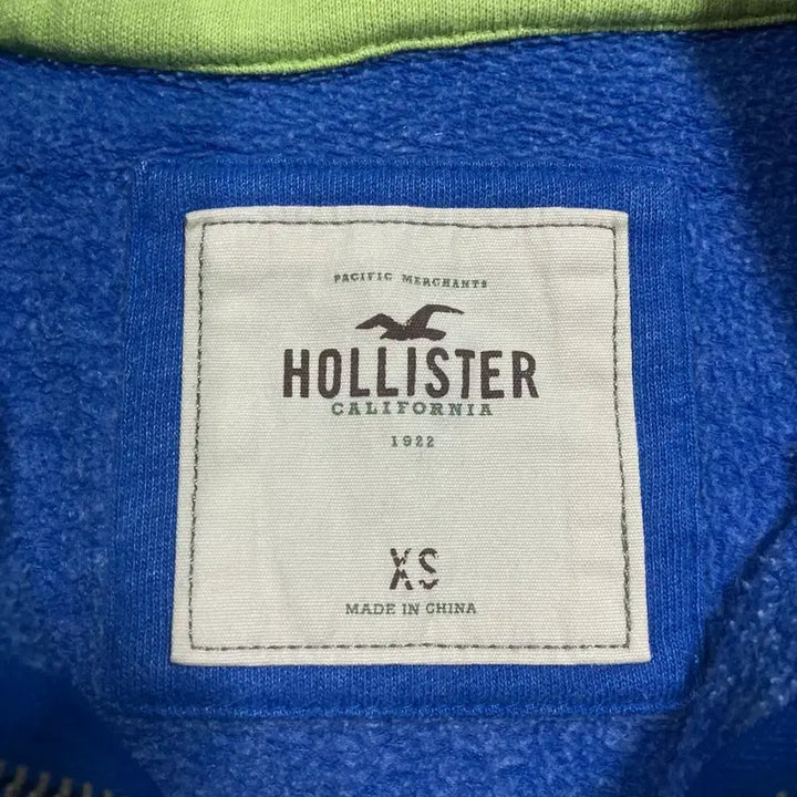 [BUNJANG] Hollister Y2K Spellout Big Logo Blue Hooded Zip-Up / 홀리스터 y2k 스펠아웃 빅로고 블루 후드 집업