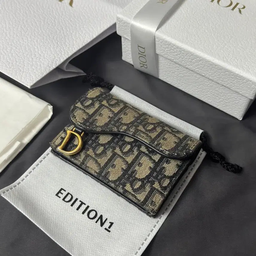 [BUNJANG] Authentic Dior Saddle Oblique Wallet / [정품]무료 당일발송 풀구성 디올 새들 오블리크 반지갑