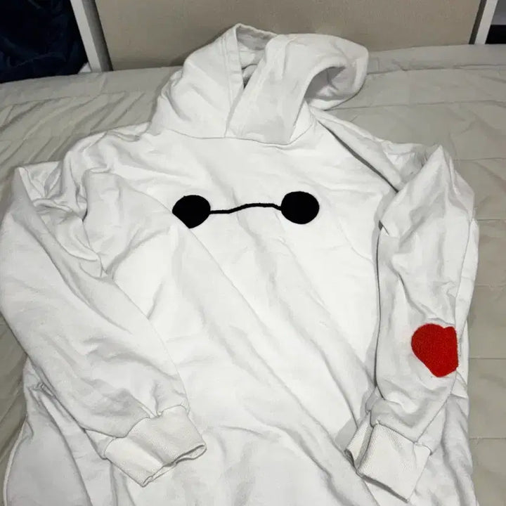 [BUNJANG] Big Hero 6 Baymax White Hoodie / 빅히어로 베이맥스 흰색 후드티(배송비포함)