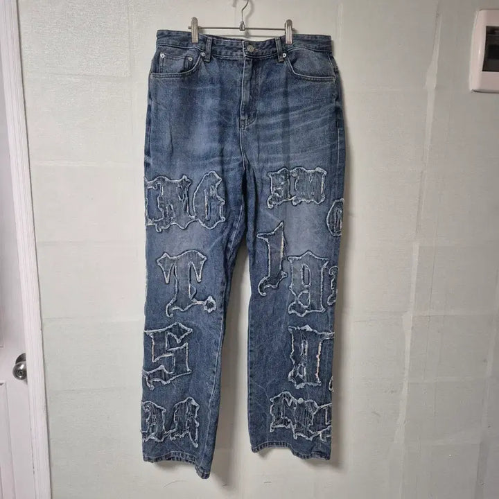 [BUNJANG] Smokraise New York Wide Denim Jeans Size 34/32 / 스모크라이즈 뉴욕 와이드 청바지 34/32