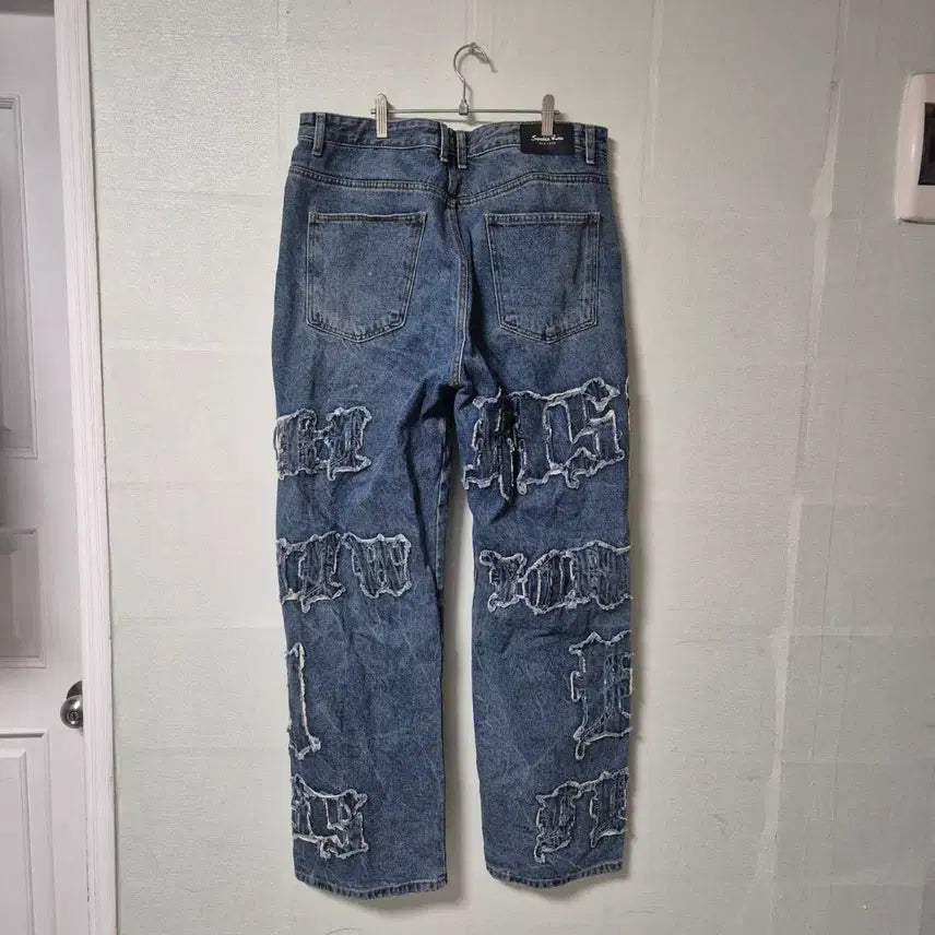 [BUNJANG] Smokraise New York Wide Denim Jeans Size 34/32 / 스모크라이즈 뉴욕 와이드 청바지 34/32