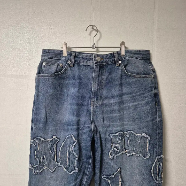 [BUNJANG] Smokraise New York Wide Denim Jeans Size 34/32 / 스모크라이즈 뉴욕 와이드 청바지 34/32