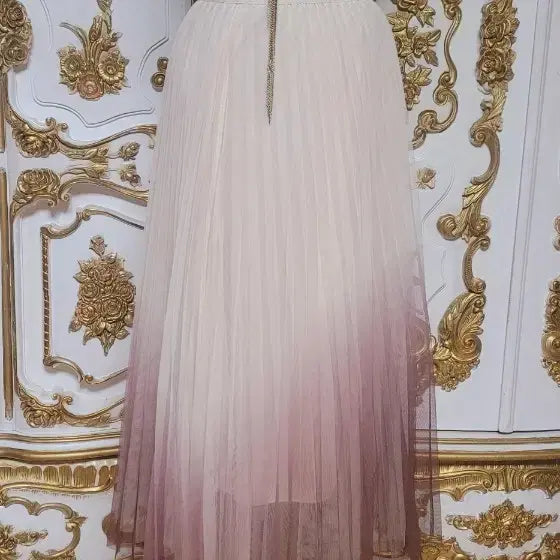 [BUNJANG] Two-Tone Pink Tulle Skirt / 투톤 핑크 튤 스커트