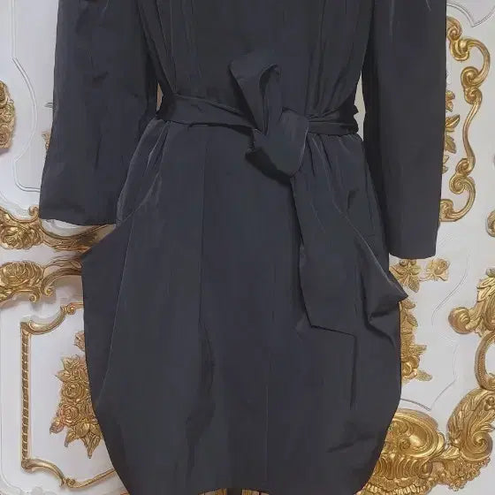 [BUNJANG] Janie Szetto Black Trench Coat / Janie Szetto 블랙 트렌치 코트