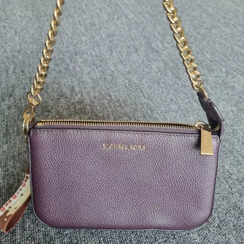 [BUNJANG] Michael Kors Chain Mini Crossbody Bag Purple / 마이클코어스 체인 미니 크로스백 퍼플