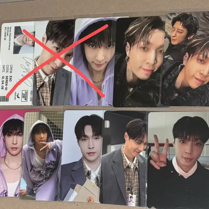 [BUNJANG] EXO Lay REBOOT Photocard Bundle Set / 엑소 레이 장이씽 리버스 포카 포토카드 시그 트레카 일괄 양도