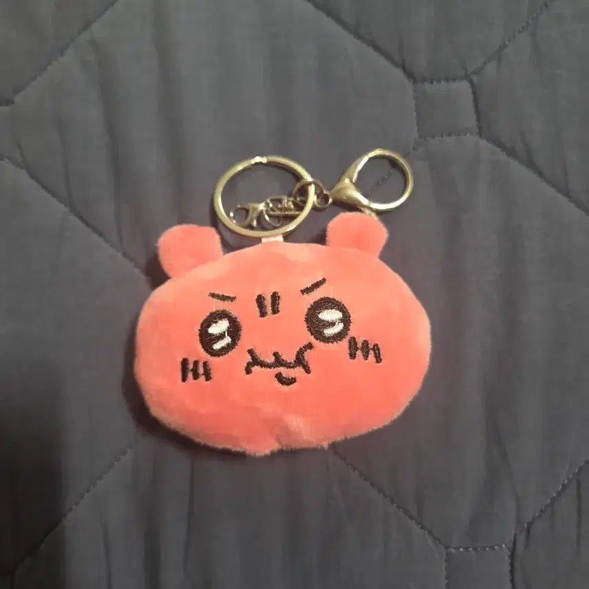 [BUNJANG] Bonggly Pink Bear Plush Keychain / 봉글리 핑크곰 인형 키링
