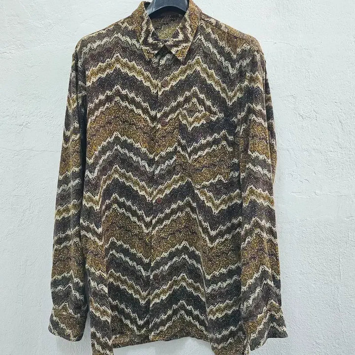[BUNJANG] MISSONI ITALY Long Sleeve T-Shirt Brown / MISSONI ITALY 긴팔 티 남 95/100 J6241