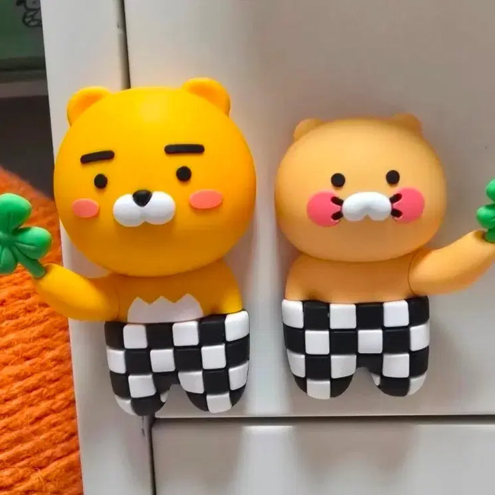 [BUNJANG] Kakao Friends Ryan &amp; Chunsik Magnet Set / 카카오프렌즈 라이언&amp;춘식이 마그넷 세트