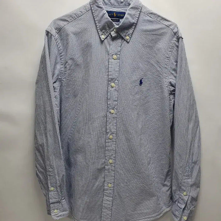 [SOLD OUT] 폴로 랄프로렌 셔츠 시어서커 긴팔 남방 블루 스트라이프 m