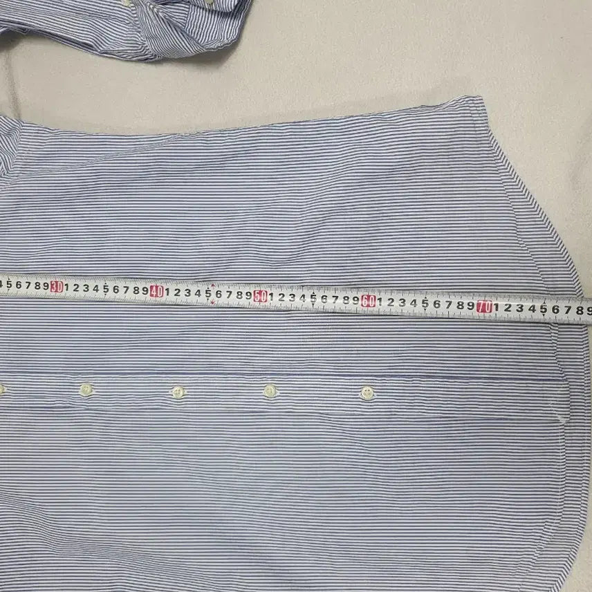 [SOLD OUT] 폴로 랄프로렌 셔츠 시어서커 긴팔 남방 블루 스트라이프 m
