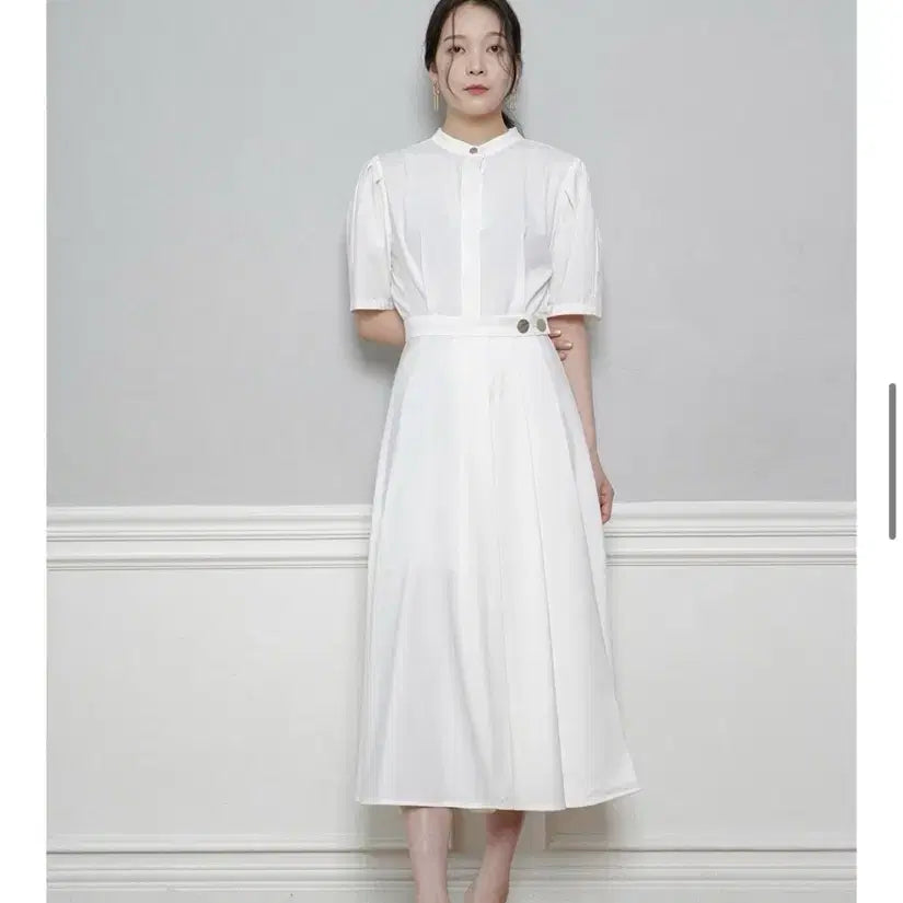 [BUNJANG] GANISONG Gold Button Wrap Long Dress S New / 가니송 골드버튼 랩 롱기장 원피스 S 새상품