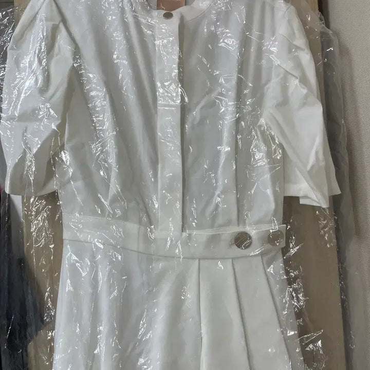 [BUNJANG] GANISONG Gold Button Wrap Long Dress S New / 가니송 골드버튼 랩 롱기장 원피스 S 새상품