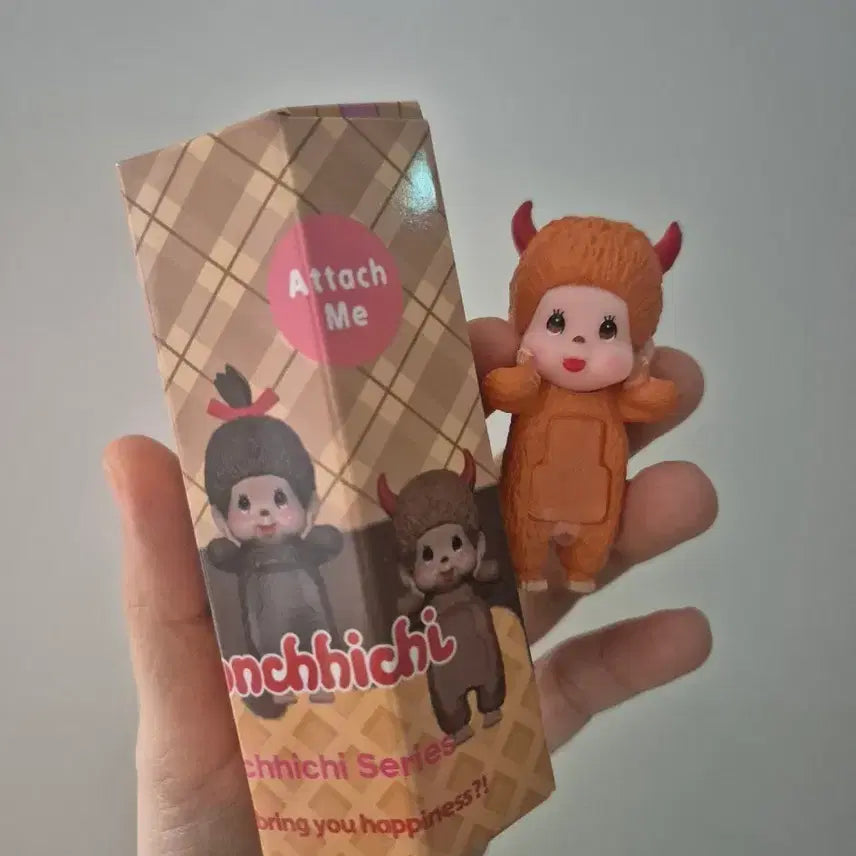 [BUNJANG] Monchhichi Hipper Orange Figure / 몬치치 히퍼 오렌지 피규어