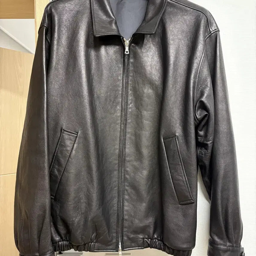 [BUNJANG] Steadyeverywhere SEW Leather Blouson Size 3 / 스테디에브리웨어 SEW 레더 블루종 3사이즈