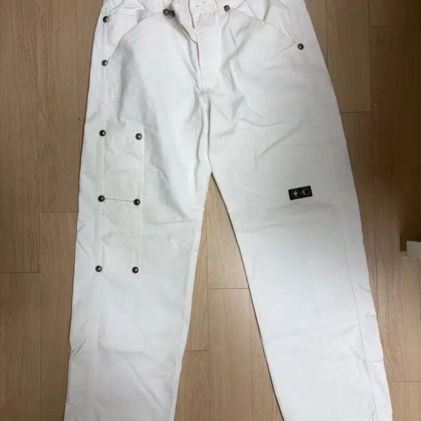 [BUNJANG] THUG CLUB White Cotton Workwear Pants / 떠그클럽 화이트 팬츠