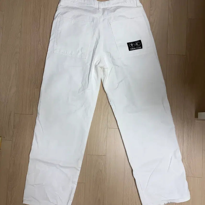 [BUNJANG] THUG CLUB White Cotton Workwear Pants / 떠그클럽 화이트 팬츠