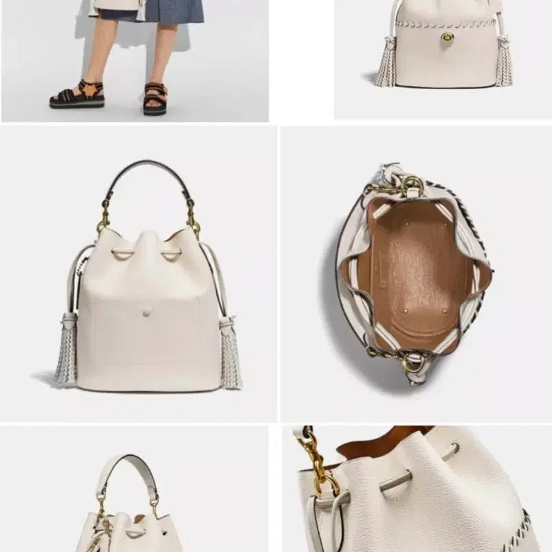 [BUNJANG] Coach Ivory Bucket Bag / 코치 아이보리 버킷백