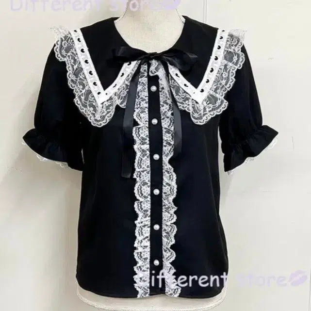 [BUNJANG] Maz Jiregeye Short Sleeve Blouse / 마즈 지뢰계 반팔 블라우스