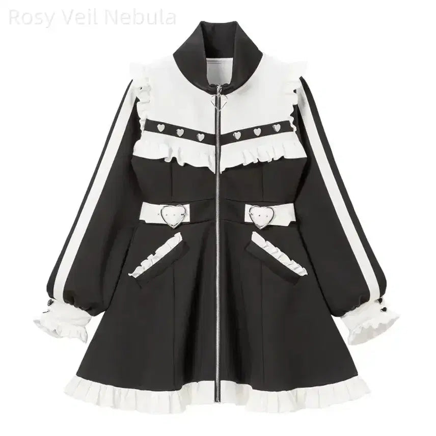 [BUNJANG] Dear My Love Jersey Setup One-Piece Dress / 디마럽 디어마이러브 저지 메이드 셋업 원피스 서브컬쳐 지뢰계