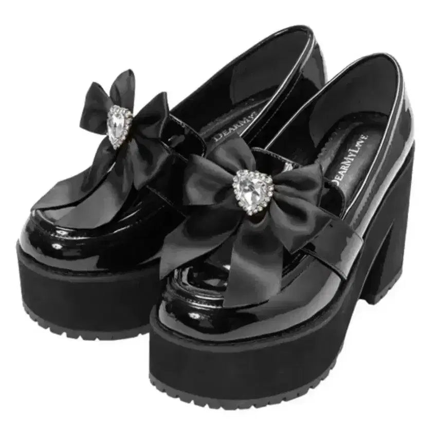 [BUNJANG] Dear My Love (디어마이러브) Double Bijou Platform Chunky Platform Walkers / 디어마이러브 디마럽 더블 비쥬 통굽 워커 구두 지뢰계 양산형 양지뢰