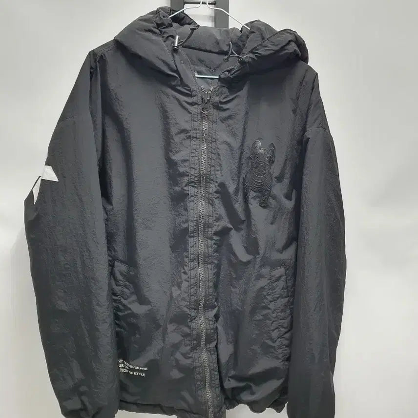 [BUNJANG] Lifework Hooded Windbreaker Jacket Loose Fit Black / 라이프워크 바람막이 점퍼 루즈핏 후드 자켓 블랙 m