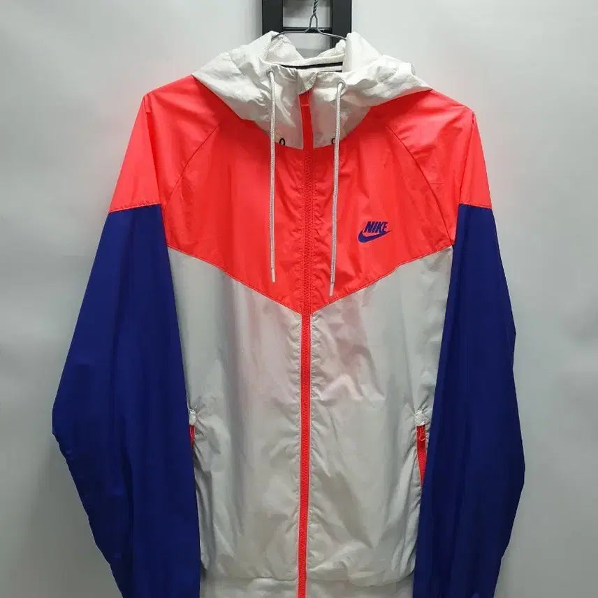[BUNJANG] Nike Windrunner Jacket Pink White Blue M / 나이키 바람막이 윈드러너 자켓 핑크 화이트 블루 m