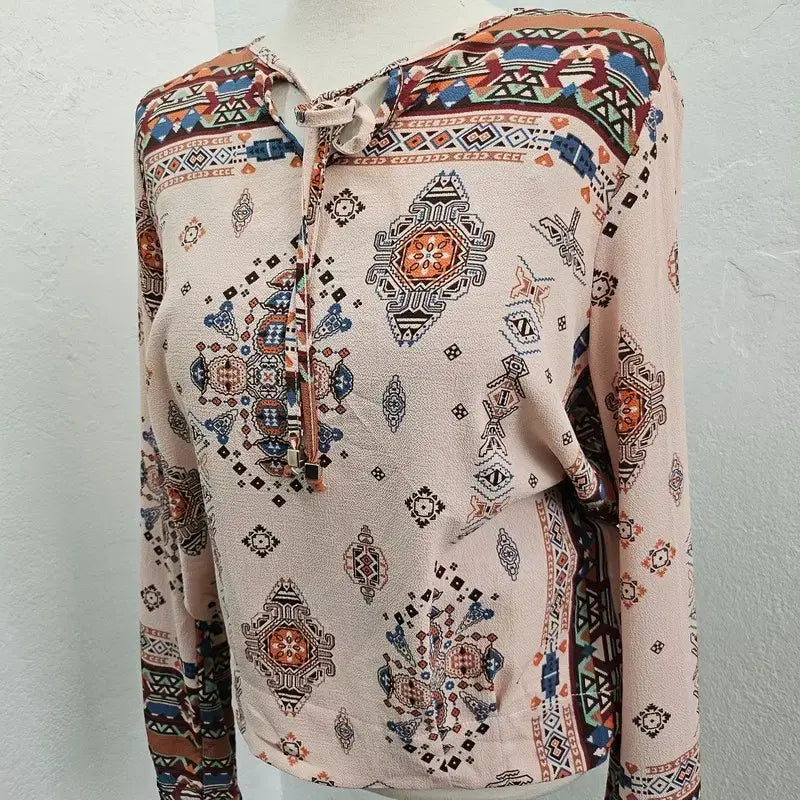 [BUNJANG] ECO ITALY Light Pink Polyester Blouse J6238 / ECO ITALY 블라우스 여 55/66 J6238