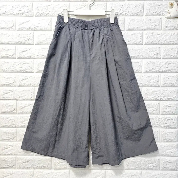 [BUNJANG] Charcoal Wide Banding Slacks / 차콜 와이드 밴딩 바지