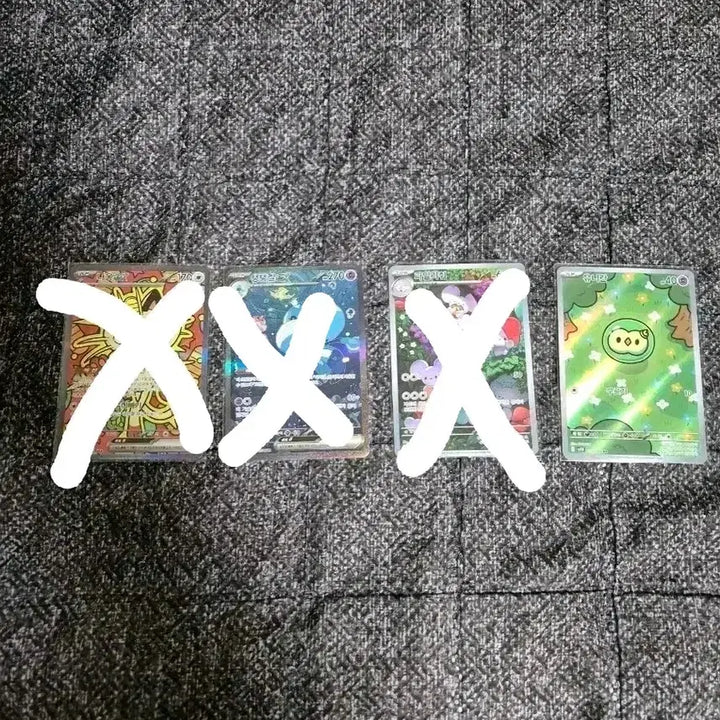 [BUNJANG] Pokemon Card Set (Meowscarada SAR, Garganacl SAR, Cyclizar AR) / 포켓몬카드 판매합니다. 유니란ar