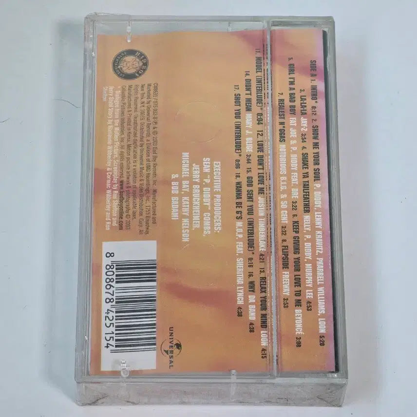 [BUNJANG] Bad Boys II OST Cassette Tape (Sealed, Rare) / [미개봉/희귀] 영화 나쁜 녀석들 2 OST 카세트 테이프 (Bad B