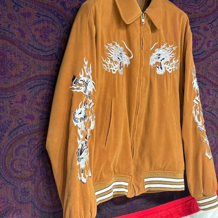 [BUNJANG] Reversible Dragon Embroidery Sukajan Jacket / mpq 리버시블 용자수 스카쟌