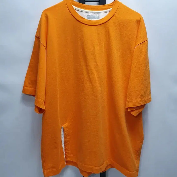 [BUNJANG] Solid Homme Orange Loose Fit T-Shirt (Size 48) / 솔리드옴므 반팔티 루즈핏 오렌지 48