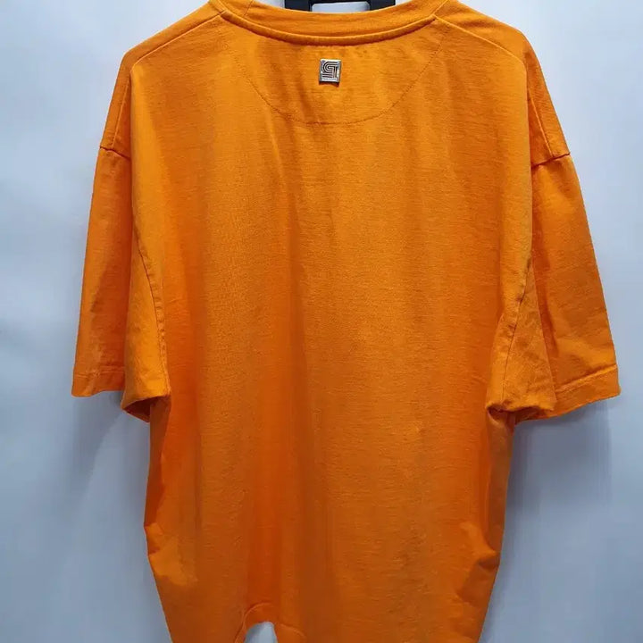 [BUNJANG] Solid Homme Orange Loose Fit T-Shirt (Size 48) / 솔리드옴므 반팔티 루즈핏 오렌지 48
