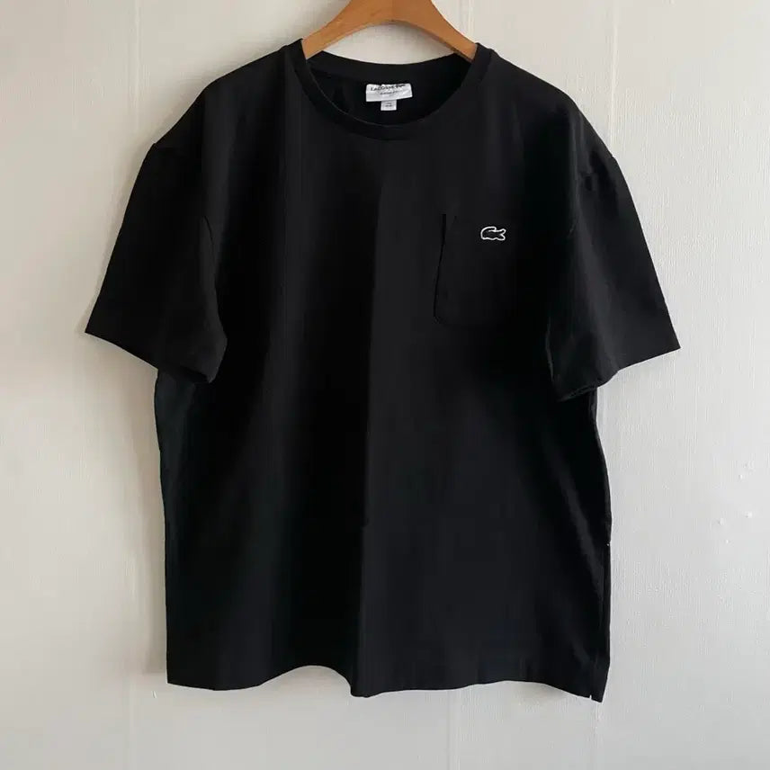 [BUNJANG] Lacoste Black Short Sleeve T-Shirt / 라코스테 블랙 반팔 티셔츠