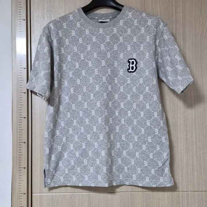[BUNJANG] MLB Boston Red Sox B Logo Gray T-Shirt - Size M / MLB 보스턴 B 로고 그레이 반팔 티셔츠 M