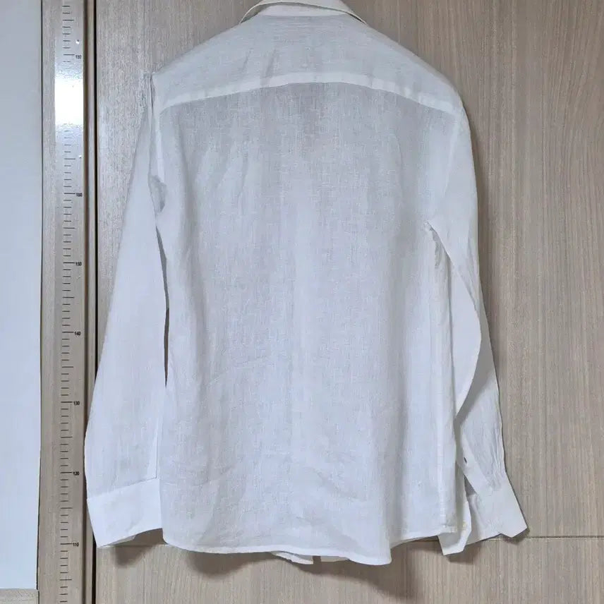 [BUNJANG] Benetton White Linen Shirt M / 베네통 화이트 린넨 셔츠 M
