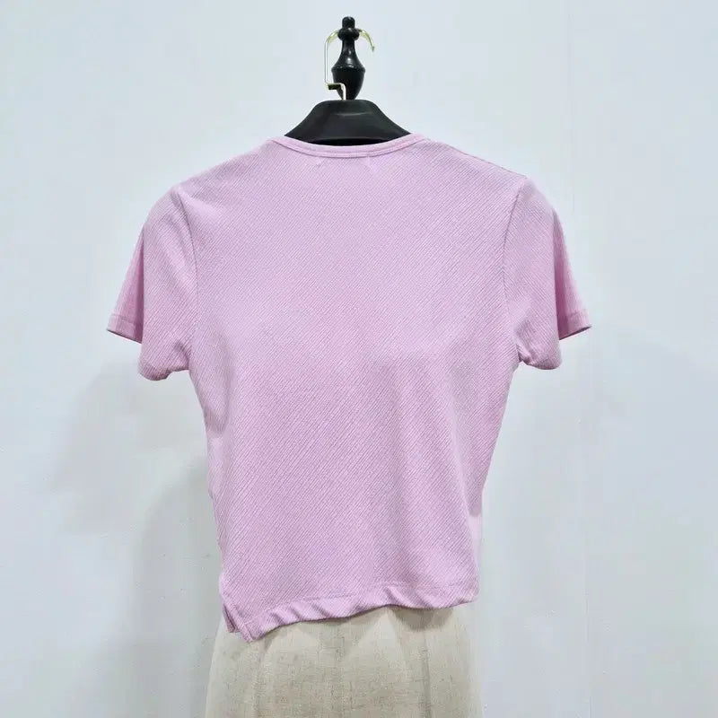 [BUNJANG] GROVE Crop Short-Sleeve T-Shirt / GROVE 그로브 크롭 반팔 티