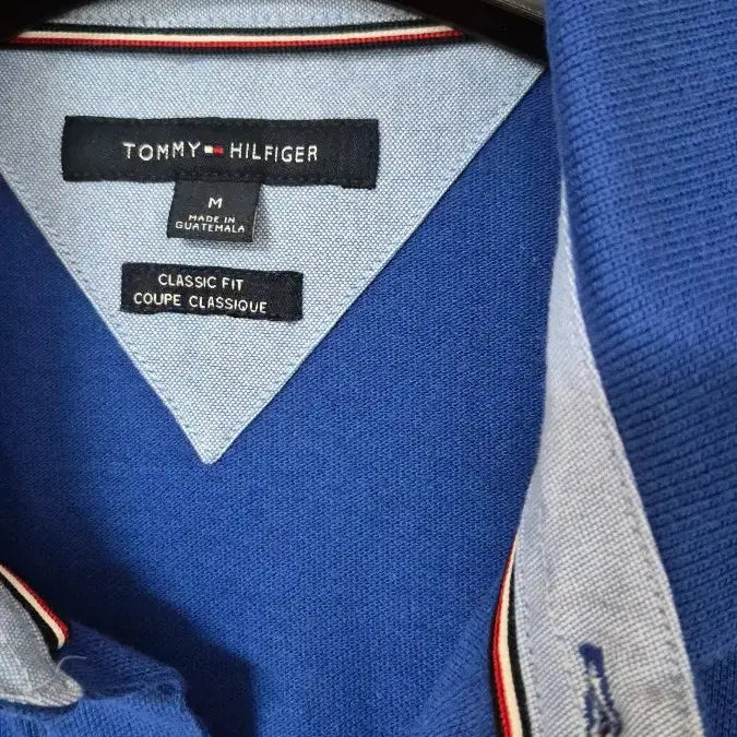 [BUNJANG] Tommy Hilfiger Blue Short Sleeve Polo T-Shirt / 타미힐피거 블루 반팔 폴로티
