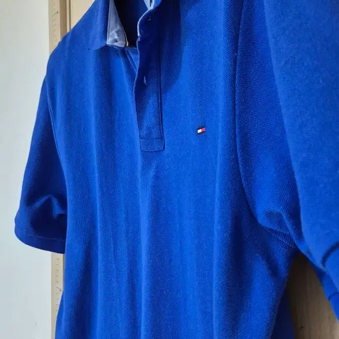 [BUNJANG] Tommy Hilfiger Blue Short Sleeve Polo T-Shirt / 타미힐피거 블루 반팔 폴로티