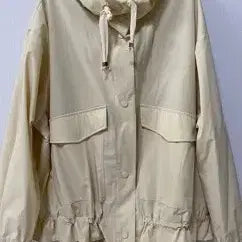 [BUNJANG] Ivory Hooded Short Jacket / 아이보리 후드 숏 자켓 FREE