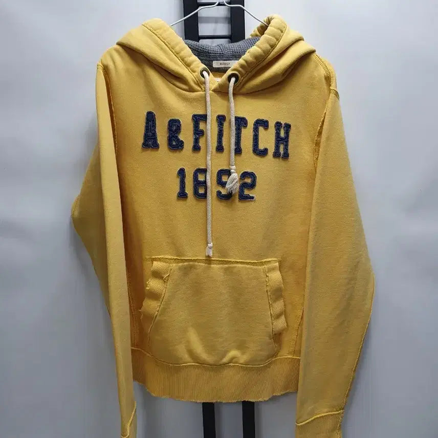 [BUNJANG] Abercrombie &amp; Fitch Yellow Hoodie L / 아베크롬비 후드티 옐로우 L