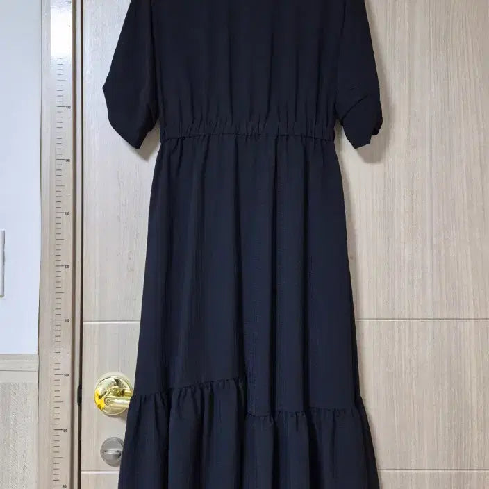 [BUNJANG] S.L. Riahh Black Long Shirt Dress / S.L. RIAHH 블랙 셔츠 롱원피스 텍있는 미사용  55. 66 시어