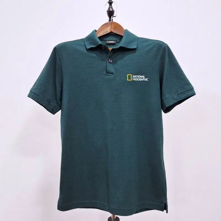 [BUNJANG] National Geographic Embroidered Logo Short Sleeve T-Shirt / 내셔널지오그래픽 자수로고 반팔 티